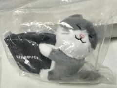 台湾Starbucks ハグするグレー＆ホワイト猫 カップホルダーのサムネイル