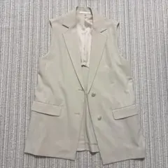 ユニクロ　ベスト ジャケット　ベージュ　レディース