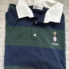 Teddy Bear ポロシャツ ダークグリーン ネイビー