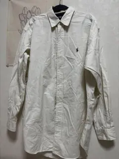 90’s Ralph Lauren BLAIRE M 長袖シャツ アイボリー