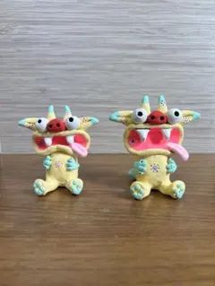 シーサー 御守り 魔除け 厄除け 笑顔 陶器 素焼き 花シーサー 沖縄