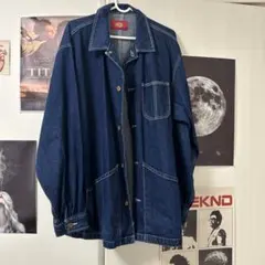 オーバーサイズ デニムジャケット ダークブルー