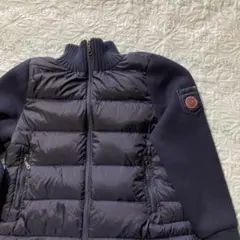 BASTIA ネイビー フワフワジャケット フルジップ