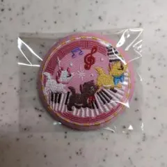 Disney Characters 刺繍缶バッジビスケット2 おしゃれキャット