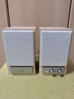 美品☆ELECOM MS-75MA メープル パソコン スピーカー動作確認済み