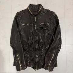 ⭐︎希少⭐︎SABOTAGE レザージャケット ブラウン アーカイブ