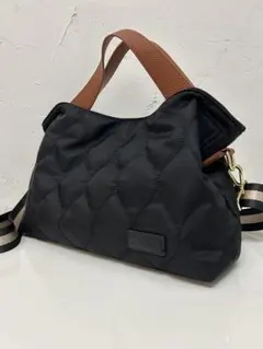 LIZDAYSリズデイズ 軽量キルティング　はっ水2WAYトートバッグ ブラック