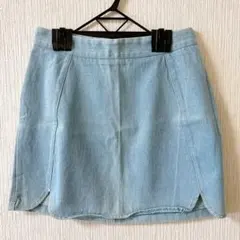 ⭐️ 匿名配送 ⭐️ 青色 ブルー デニム レディース スカート フリーサイズ