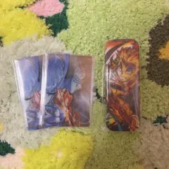 鬼滅の刃 無限列車編 くじ　缶バッジ クリアカード　煉獄杏寿郎　猗窩座