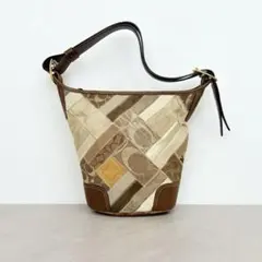 COACH コーチ パッチワーク バケツ型 ショルダーバッグ