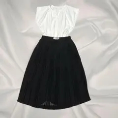 LOUIS JOONE プリーツスカート ブラック 黒 ミモレ丈 日本製 上品のサムネイル