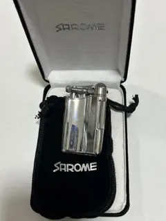 SAROME シルバー ガスライター ケース付き