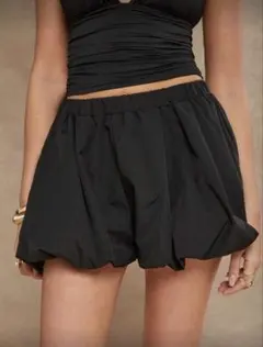 ブラック バルーンスカート