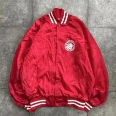 70s〜80s USA製 Westark スタジャン L カレッジ 赤　古着派手