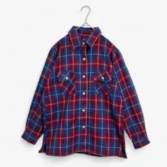 T482 COUNTRY FIELD チェックシャツ　長袖　オーバーサイズ　赤