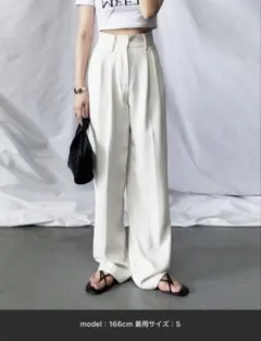 ホワイト スラックス Lサイズ