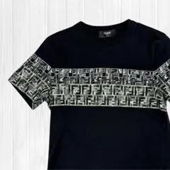 FENDI フェンディ ズッカ柄 Tシャツ ブラック М - メルカリ