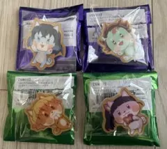 鬼滅の刃 バレンタイン＆ホワイトデー アニマルクッキーバッジ 4点セット