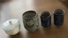 有田焼兼山作・他　陶器製湯飲み 4個セット バラ売り可能