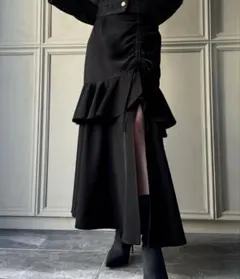 junoah マーメイドスカート　ブラックのサムネイル