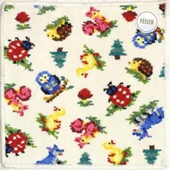 フェイラー　タオルハンカチ　ハイジフレンズフォレスト　アイボリー