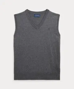 Polo Ralph Lauren コットン Vネック セーター ベスト グレー