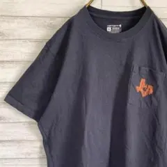 カーハート　Tシャツ　半袖　両面プリント　胸ポケット　デカロゴ　古着　XL