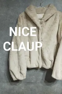NICE CLAUP ナイスクラップ アウター ファーコート フリー ベージュ系
