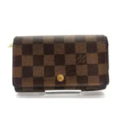 ルイ ヴィトン ダミエ エベヌ トレゾール 二つ折り財布 N61730