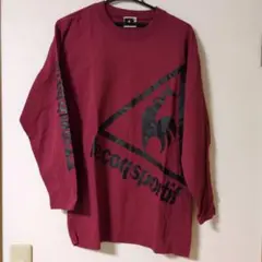 le coq sportif バーガンディ 長袖カットソー
