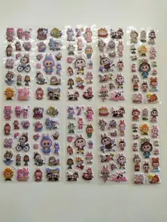 ラブブ キャラクター シール ５種 10枚