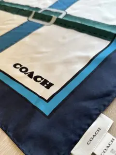 未使用品 COACH シルク スカーフ 90x90