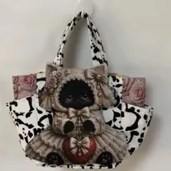 黒ねこちゃんミニトートバッグのサムネイル