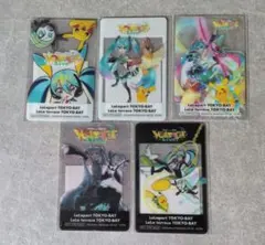 ポケモン 初音ミク ポケミクライブ ららぽーと クリアカード 全5種