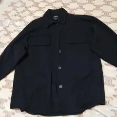 ZARA 黒 長袖シャツ Mサイズ