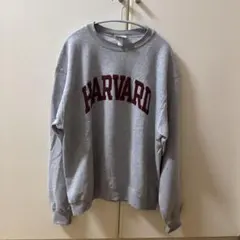 Champion HARVARDロゴ スウェット Lサイズ グレー