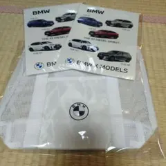 BMW ノベルティ メッシュトートバッグ　ステッカー２枚のサムネイル