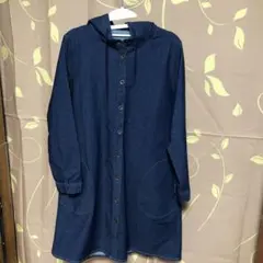 フード付きデニムジャケット