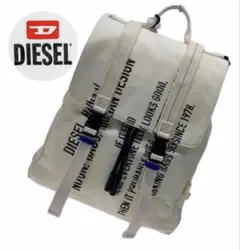 美品✨希少 DIESEL プリントリュック ホワイト/ブルーのサムネイル