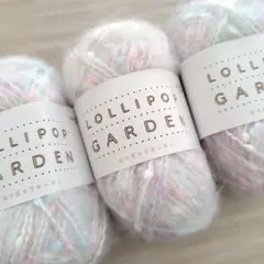 22 ロリポップガーデン　ユザワヤ　毛糸　色番22　3玉セット ファンシーヤーン
