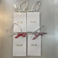 Dior ショッパー　レアリボン付き　4枚セット　ディオール　ショップ袋