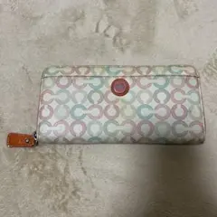 カラフル円形模様 長財布