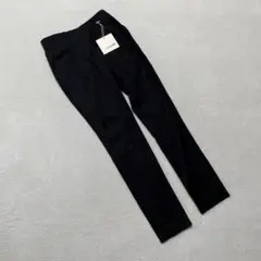 ⭐️GARB⭐️ タグ付き美品 ブラック ストレートパンツ 美シルエット サイド