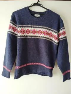 PARALYSER ネイビー ノルディック柄　セーター L