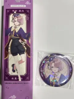 学マス　描きおろしA2短冊ポスター　コレクションキラ缶バッジ　有村麻央