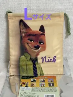 ズートピア ランチ巾着 L ニック
