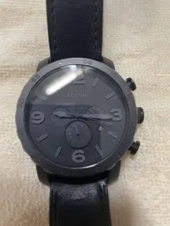 FOSSIL ブラック クロノグラフ 腕時計