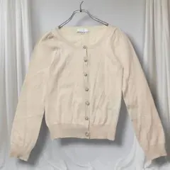 JILLSTUART ウール100% ビジューボタン カーディガン M 秋冬