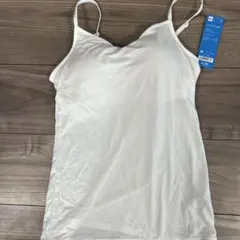 GU スタイルドライ キャミソール カップ付M オフホワイト