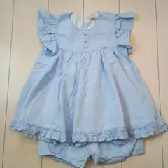 美品！プティマイン♡女の子　夏服セットアップ　130センチ　水色